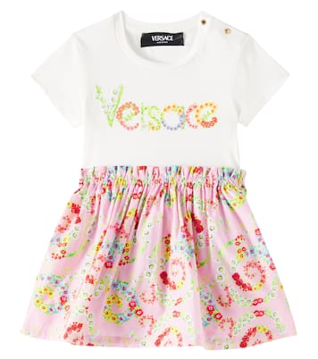 Bebé - vestido de algodón floral | Versace Kids