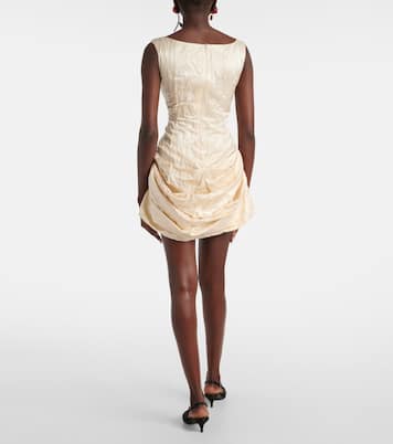 Draped cotton-blend minidress | Magda Butrym