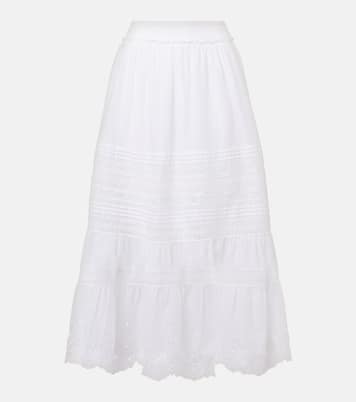 Falda larga en popelín de algodón | Polo Ralph Lauren