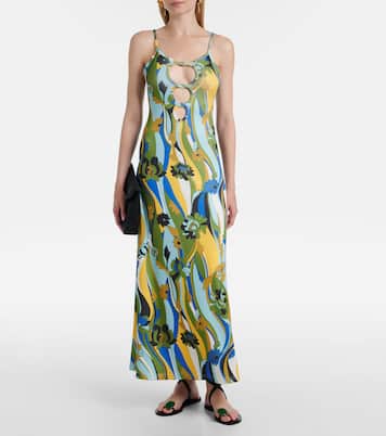Acidic Floral maxi dress | Christopher Esber