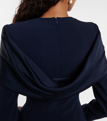 Vestido midi Penny con capa | Jenny Packham