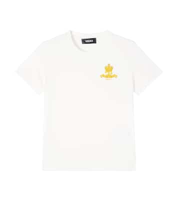 Barocco Crown cotton jersey T-shirt | Versace Kids