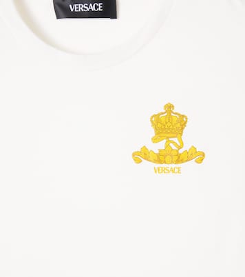 Barocco Crown cotton jersey T-shirt | Versace Kids