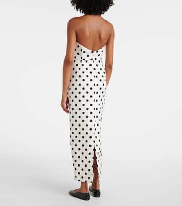 Romeo polka-dot linen maxi dress | Posse