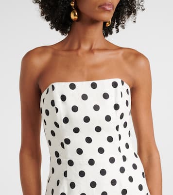 Romeo polka-dot linen maxi dress | Posse