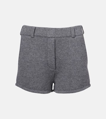Tyra high-rise cashmere shorts | Lisa Yang