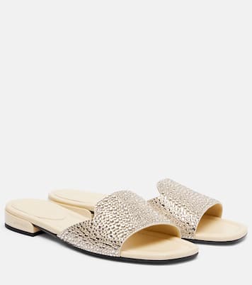Mules Dina en satin à ornements | Jimmy Choo