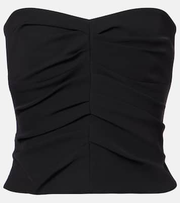 Ruched crêpe tube top | The Sei