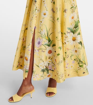 Abito bustier Daisy Chains in lino e seta | Camilla