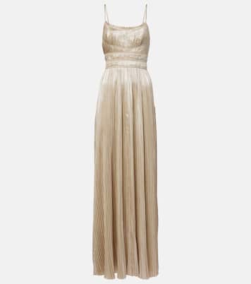 Reine plissé satin gown | Ulla Johnson