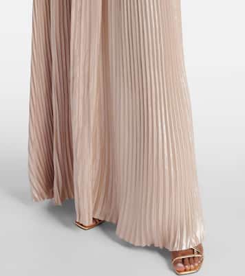 Reine plissé satin gown | Ulla Johnson