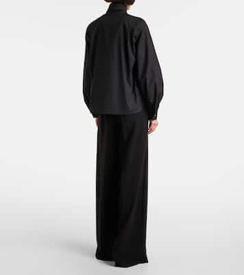 Bosforo bow-detail cotton-blend blouse | Max Mara
