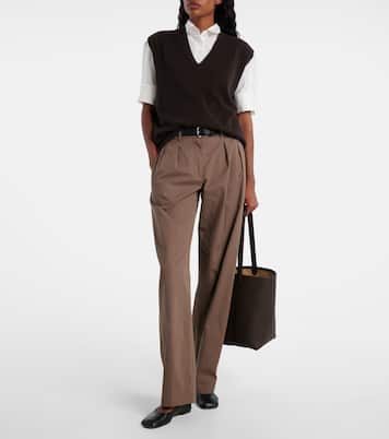 Park N/S Medium leather tote bag | The Row