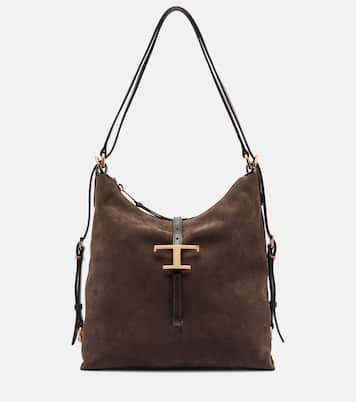 T Timeless Small suede tote bag | Tod's