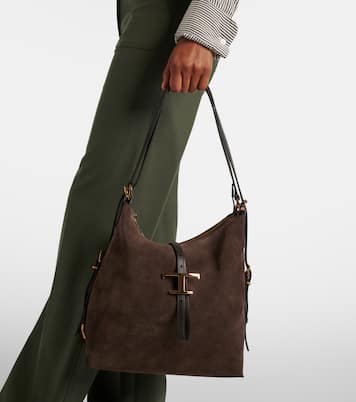 T Timeless Small suede tote bag | Tod's