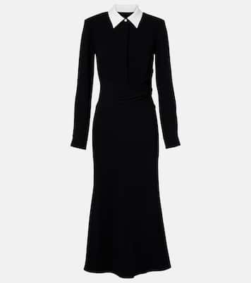 Satin crêpe midi dress | Roland Mouret