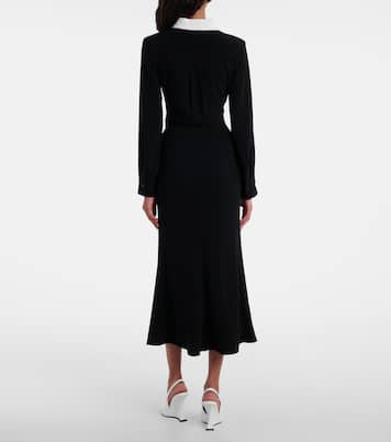 Satin crêpe midi dress | Roland Mouret
