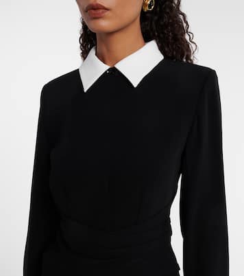 Satin crêpe midi dress | Roland Mouret