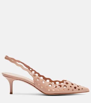 55 leather slingback pumps | Gianvito Rossi