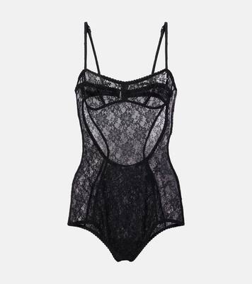 Floral lace bodysuit | The Attico