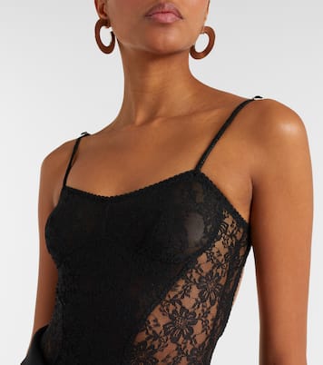 Floral lace bodysuit | The Attico