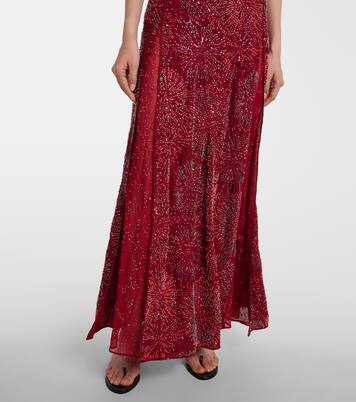 Embellished maxi skirt | Rabanne