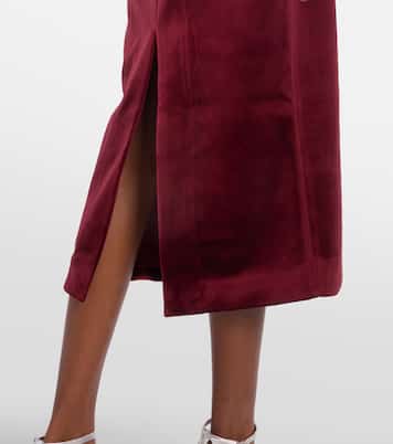 Vestido midi Edwiena de terciopelo adornado | Rebecca Vallance