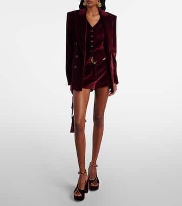 120 velvet platform sandals | Etro