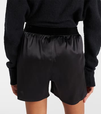 High-Rise Shorts aus Seide | Tom Ford