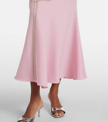 Avenna embellished crêpe midi dress | Costarellos
