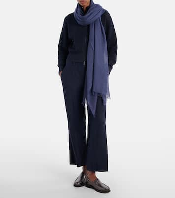 Cashmere and silk scarf | Brunello Cucinelli