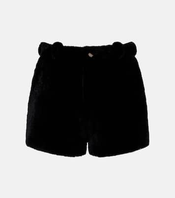 Leontine shearling shorts | Nour Hammour