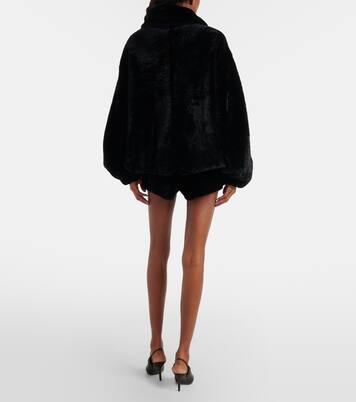 Leontine shearling shorts | Nour Hammour