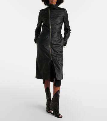 Gary leather coat | Rick Owens
