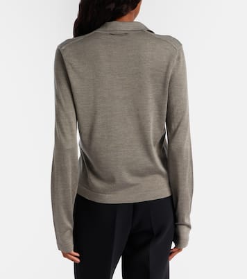 Mikel silk polo sweater | Khaite