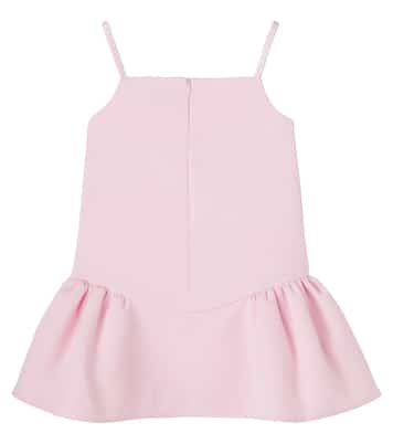 Floral-appliqué crêpe dress | Self-Portrait Kids