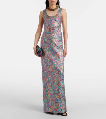 Maxikleid aus Brokat | Dries Van Noten