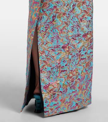 Maxikleid aus Brokat | Dries Van Noten