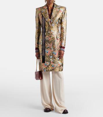Printed lamé coat | Etro