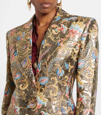 Printed lamé coat | Etro