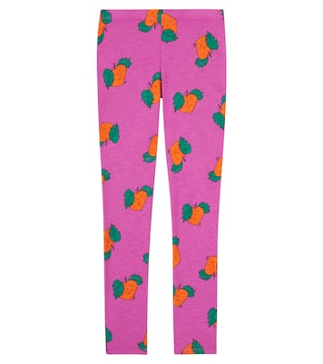 Tangerine cotton-blend leggings  | Bobo Choses