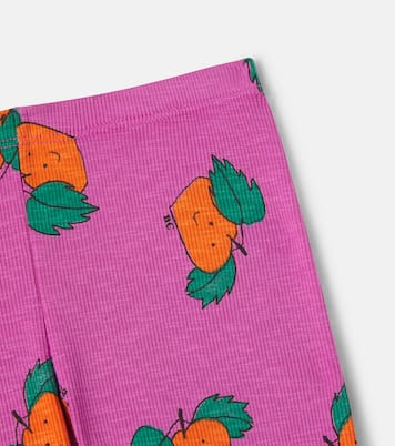Tangerine cotton-blend leggings  | Bobo Choses