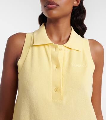 Logo cotton terry polo dress | Hunza G