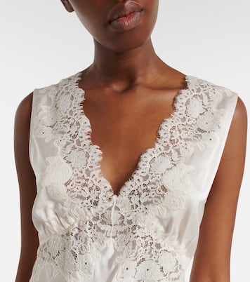 Top Emmie aus Satin mit Spitze | Rixo