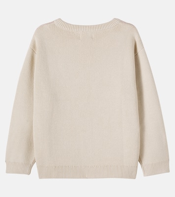 Solveig cotton jacquard sweater | Wheat