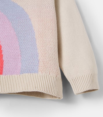 Solveig cotton jacquard sweater | Wheat