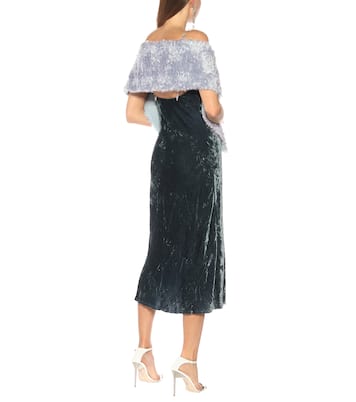 Sciarpa in mohair, cotone e lana | Miu Miu