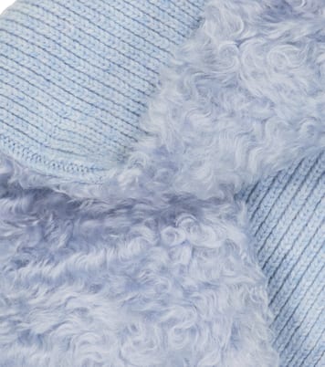 Sciarpa in mohair, cotone e lana | Miu Miu