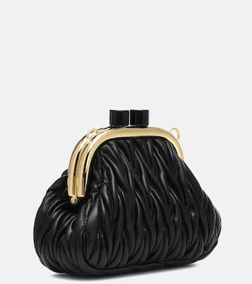 Pochette Miu Belle Mini en cuir matelassé | Miu Miu