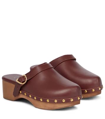 Classic Closed leather clogs | Ancient Greek Sandals